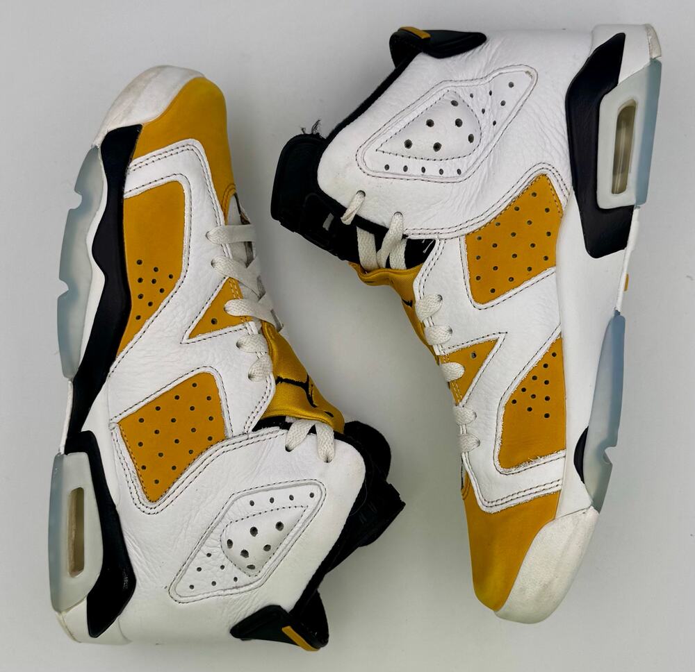 Air Jordan 6 Retro Yellow Ochre (GS) 6.5Y 384665-170 # 181